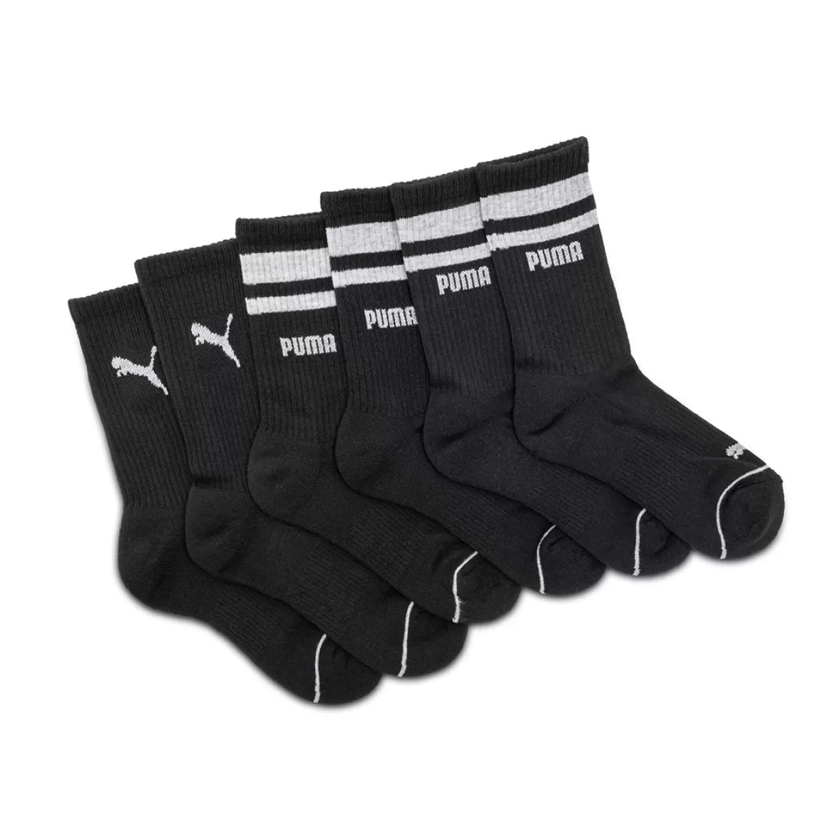Yellow Shoes Puma | 6 Pairs Of Socks For Kids Size 5-6.5